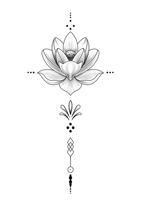 Small Mandala Tattoo, Small Lotus Tattoo, Meaningful Wrist Tattoos, Lotus Flower Tattoo Design, Geometric Sleeve Tattoo, Lotus Tattoo Design, Shiva Tattoo Design, Flower Tattoo Arm, Chest Tattoos For Women