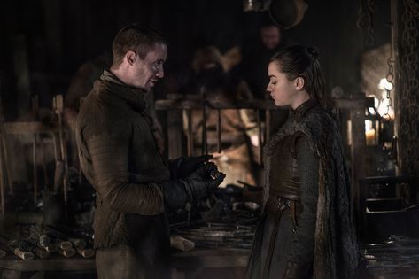 New story in Entertainment from Time: How Aryas Mysterious Request for Gendry Could Play a Pivotal Role in the Upcoming War Arya Stark And Gendry, Game Of Thrones Photos, Joe Dempsie, Game Of Thrones Arya, Game Of Thrones Facts, Game Of Thrones Quotes, Lena Headey, Game Of Thrones Funny, Got Memes