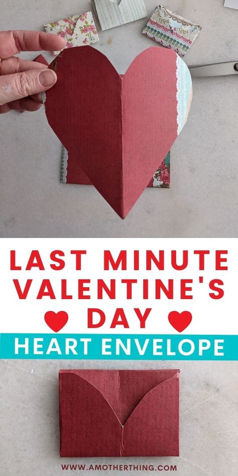 Valentines Envelopes, Heart Envelope, Cute Envelopes, Diy Valentine's Day Decorations, Diy Envelope, Paper Heart, Valentines Day Hearts, Valentines Day Decorations, Valentine's Day Diy