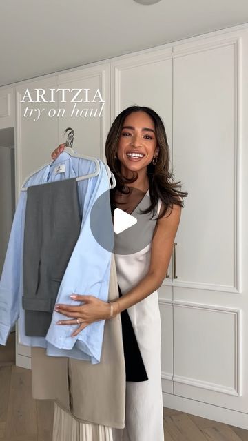 Nena Evans on Instagram: "Aritzia haul! Found so many great work clothes and closet staples for spring 👏🏽 They have such chic workwear that goes from the office to the weekend effortlessly! Added everything I’m wearing here to my LTK and in my bio under “Shop My Instagram” 🤍 https://liketk.it/4DGlI

#minimalstyle #outfitinspiration #styleblogger #outfitideas #springstyling #stylingreel #ootd #springoutfit #closetstaples #capsulewardrobe #workwear #workoutfit #workclothes #worktoweekend #officeoutfit #aritzia #aritziastyle" Aritzia Office Outfit, Aritzia Style Outfits, Aritzia Capsule Wardrobe, Aritzia Outfit Work, Aritzia Outfit Aesthetic, Aritzia Work Outfit, Aritzia Haul, Aritzia Effortless Pant Outfit, Effortless Pants Aritzia Outfit