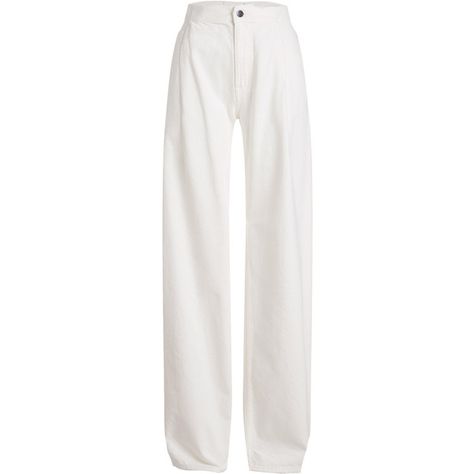 Maison Margiela Wide Leg Jeans (15 060 UAH) ❤ liked on Polyvore featuring jeans, pants, bottoms, trousers, white, white high-waisted jeans, wide leg jeans, maison margiela, maison margiela jeans and white denim jeans Margiela Jeans, High Rise White Jeans, Png Outfits, White Wide Leg Jeans, White High Waisted Jeans, Jeans Highwaist, High Waisted Wide Leg Jeans, Highwaist Jeans, Trousers White