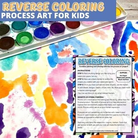 Mondrian Art Projects, Art Activity For Kids, Reverse Coloring, Spring Science, Creative Art Activities, Art Project For Kids, Homemade Paint, Quiet Time Activities, Bubble Painting