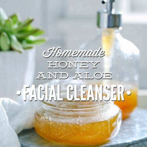 Homemade Face Cleanser, Diy Facial Cleanser, Homemade Facial Cleanser, Diy Cleanser, Honey Face Cleanser, Homemade Face Wash, Homemade Mouthwash, Facial Brush Cleanser, Aloe On Face