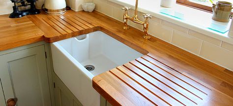 Wooden worktops come in a number of different types, including oak, walnut, beech, birch, ash and teak. - Which? Copper Countertops, Granite Kitchen Counters, Wood Countertops Kitchen, Outdoor Kitchen Countertops, Kitchen Countertop Materials, Laminate Kitchen, Kitchen Stand, Granite Countertops Kitchen, Granite Kitchen