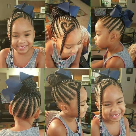 PINNED BY: @LOVEMEBEAUTY85 Latest Braids, Childrens Hairstyles, Lil Girl Hairstyles, Kid Braid Styles, Goddess Braids Hairstyles, Natural Hairstyles For Kids, Girls Natural Hairstyles, Kids' Braids