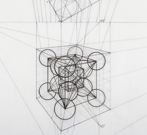 Metatrons Cube, Scared Geometry, Sacred Geometry Art, Geometric Artists, Sacred Geometry Patterns, Metatron's Cube, Perspective Drawing Lessons, Fibonacci Spiral, Chakra Art