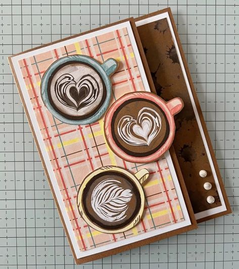 Coffee Themed Cards, Coffee Cards, Love Stamps, Quick Cards, Stamping Up Cards, Some Cards, Fun Fold Cards, Coffee Love, Stamping Up