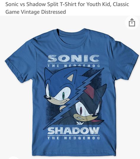 Sonic Merch, Sonic T Shirt, Classic Video Games, Tie Men, Sonic And Shadow, Shadow The Hedgehog, Classic Games, Mens Activewear, The Hedgehog