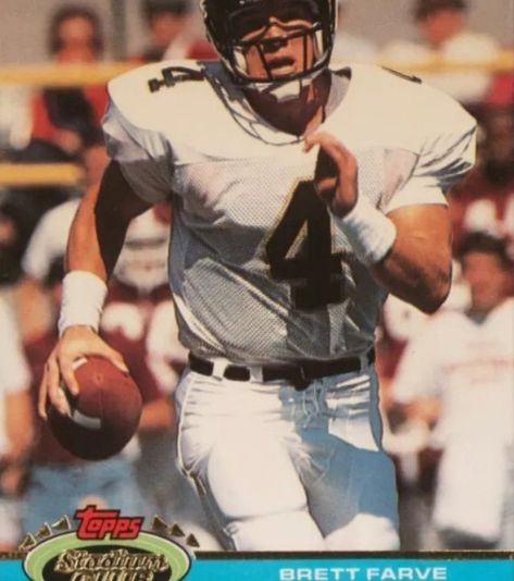 Happy 55th Birthday to Junk Wax Hero Brett Favre 🎂 Atlanta Falcons Football, Falcons Football, Brett Favre, Green Bay Packers Football, Packers Football, Football Card, Nfl Fans, Basketball Cards, Football Cards