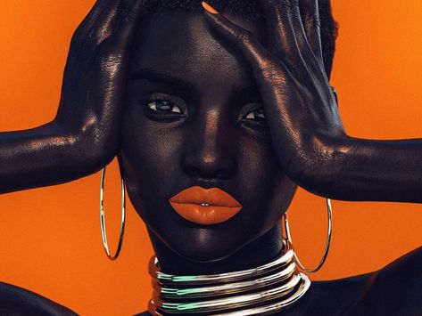 Dark Skin Models, Toni Garrn, Instagram Famous, Black Makeup, Foto Art, Famous Models, African Beauty, Black Women Art, Fenty Beauty