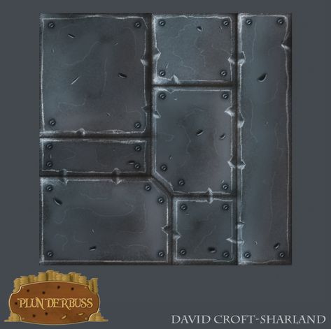 Hand painted metal texture | David Croft-Sharland Texture Drawing, Metal Tile, 3d Metal, Concept Art Drawing, Metal Texture, Painted Metal, Western Art, Tile Art, Metallic Paint