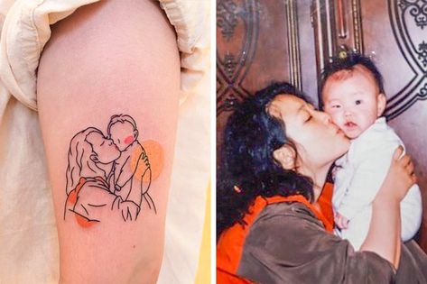 Best Tatto, Grandma Tattoos, Handpoke Tattoo, Inspiration Tattoos, Dad Tattoos, Memorial Tattoos, Baby Tattoos, Family Tattoos, Dream Tattoos