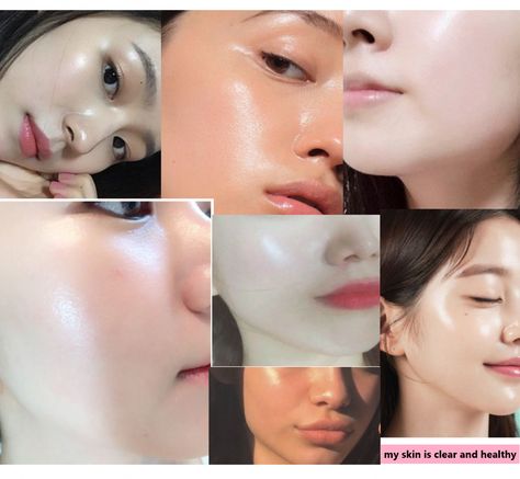 Clear Skin Visionboard, Vision Board For Clear Skin, Glass Skin Vision Board, Subliminals For Clear Skin, Clear Soft Skin Aesthetic, Glass Skin Manifestation, Korean Clear Skin Aethstetic, 2024 Vision Board Clear Skin, Glowing Skin Affirmations