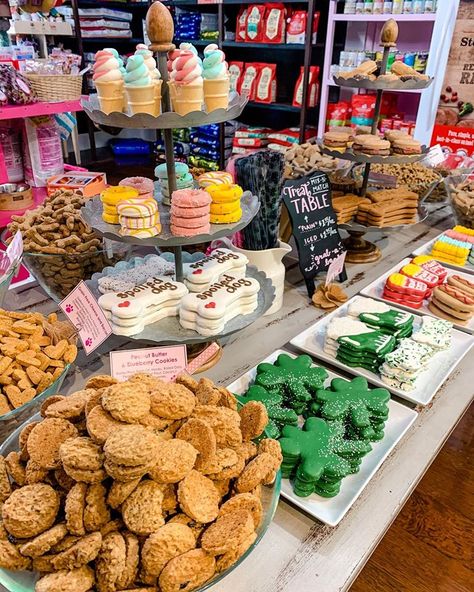 Dog Treats Farmers Market, Dog Treat Bar Display, Farmers Market Dog Treat Display, Dog Bakery Display, Dog Treat Small Business, Dog Treats Display, Dog Treat Market Display, Dog Treat Market Stall, Dog Treat Vendor Booth