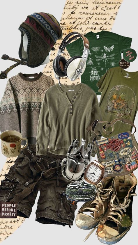 #goblingrunge #goblincore #outfitinspo #grunge Goblincore Outfits, Goblincore Aesthetic, Silly Clothes, Goblin Core, Earthy Outfits, Cool Fits, Swaggy Outfits, Fairy Grunge, Dream Style