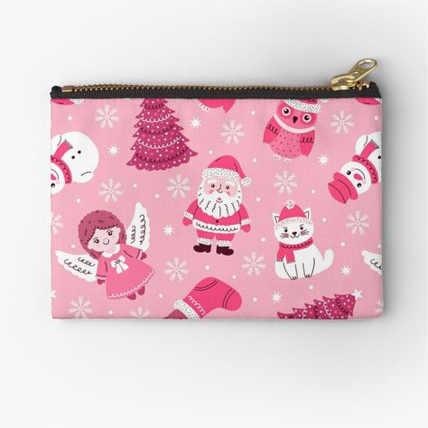 Get my art printed on awesome products. Support me at Redbubble #RBandME: https://www.redbubble.com/i/pouch/Christmas-pattern-by-kiyanochka/165641657.440R3?asc=u Cute Characters, Christmas Pattern, Zipper Pouch, My Art, Awesome Products, Gift Ideas, Pouch, Zipper, Art Prints