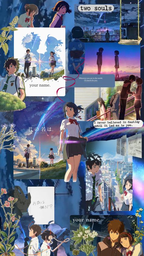 #yournMe #yournameanime #kiminonawa #animeedit #animevibes #animewallpaper #animecore #animeshuffles #animeaesthetic #anime Kimi no na wa 🩵 your name Kimi No Na Wa Wallpaper, Your Name Wallpaper, Studio Ghibli Poster, Anime Long Hair, Instagram Profile Pic, Your Name Anime, Anime Character Names, Rainy Day Aesthetic, Peace Illustration