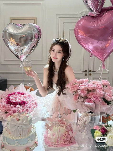 Simple Birthday Decorations, Cute Birthday Pictures, Birthday Party For Teens, 23rd Birthday, Modern Princess, It S My Birthday, Instagram Photo Ideas Posts, Photoshoot Concept, Korean Aesthetic