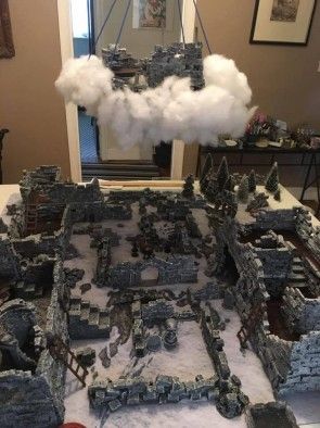 Osprey frostgrave table2 Dnd Terrain, Dnd Terrain Diy, Cheap Dnd Terrain, Wargames Terrain, Ultimate Dungeon Terrain, Dnd Miniatures Terrain, Dnd Table, Dnd Room, Dnd Diy