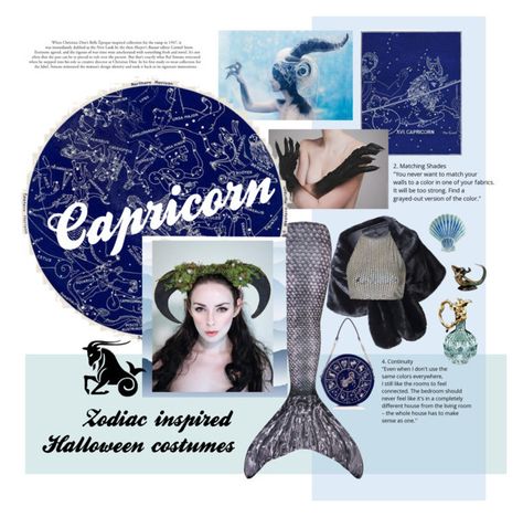 Zodiac Halloween Costumes, Capricorn Horns, Capricorn Costume, Zodiac Costume, Zodiac Halloween, York Wallcoverings, Zodiac Capricorn, Halloween Costumes, Mermaid