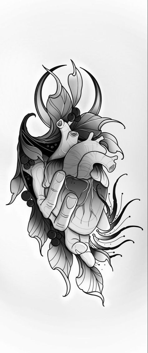 Neo Traditional Art Black And Grey, Neo Trad Tattoo Design Black And Grey, Neotrad Flower Tattoo, Neotrad Black And Grey, Neo Traditional Flash Tattoo, Black Neotraditional Tattoo, Black Neo Traditional Tattoo, Neotraditional Tattoo Design Black, Neotraditional Black And Grey