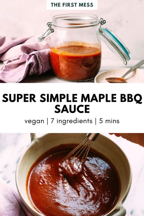 Maple Bbq Sauce Recipe, Maple Bbq Sauce, Bbq Sauce Recipes, Homemade Maple Syrup, Easy Bbq Sauce, Bbq Sauce Homemade Easy, Picnic Food Ideas, Prairie Homestead, Maple Syrup Recipes