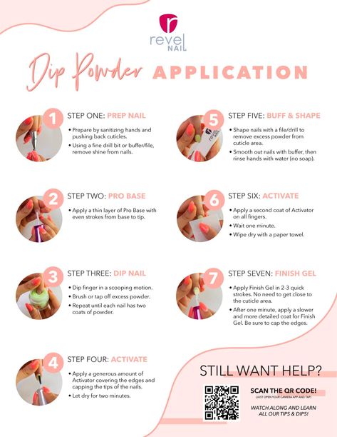 How To Remove Dip Powder Nails, Removing Dip Powder Nails, How To Apply Nail Tips With Dip Powder, How To Remove Nail Dip Powder, Revel Nail Tips And Tricks, How To Do Dips, Types Of Nails Shapes, Revel Nail Dip Powder, Revel Nail Dip