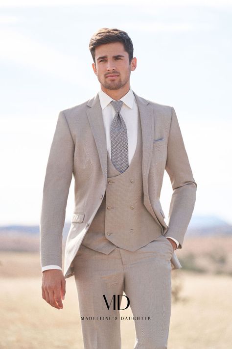 Sand Brunswick by Allure Men, tan suit, sand suit, black-tie wedding, black-tie wedding guest attire, men's formal wear, fitted suit, trim fit suit, light tan suit, bridal party inspo, groomsmen inspo, formal wear, groom attire, neutral groomsmen suits, timeless look for men, groom outfit inspo, classic suit, destination wedding, rustic wedding, groomsmen look, beach wedding suit, barn wedding suit, Madeleine's Daughter Bridal, Portsmouth NH Men Tan Suit, Dark Tan Suit, Neutral Groomsmen, Summer Wedding Suits Groom, Men Groom Outfit, Light Tan Suit, Sand Suit, Tan Tux, Black Tie Wedding Guest Attire