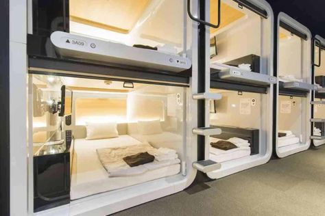 7 Best Capsule Hotels In Kyoto (September 2024) Japanese Capsule Hotel, Japan Capsule Hotel, Capsule Hotel Japan, Japanese Etiquette, Visit Kyoto, Space Hotel, Work In Japan, Capsule Hotel, Hotel Safe