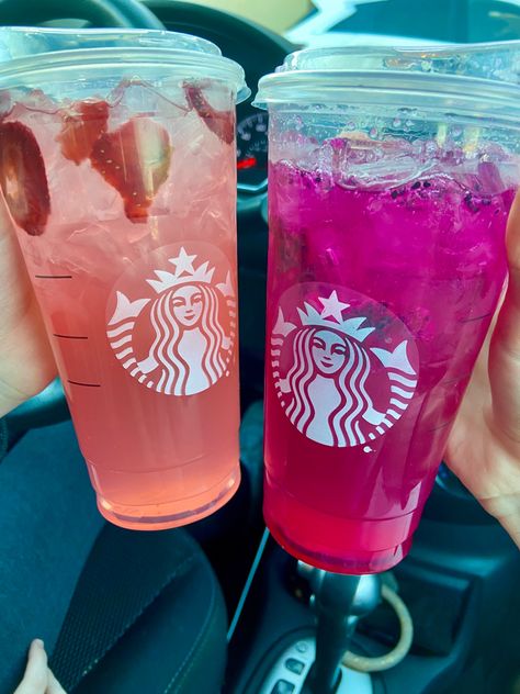 Starbucks Drinks Names, Starbucks Lemonade, Strawberry Acai Lemonade, Acai Lemonade, Dragon Fruit Lemonade, Fruit Lemonade, Mikes Hard Lemonade, Aesthetic Starbucks, Drink Names