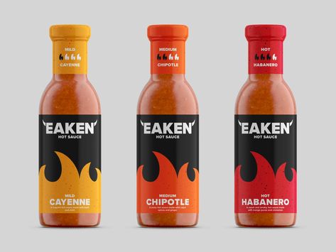 Hot Sauce Packaging, Sauce Packaging, Spices Packaging, Hot Spices, Chipotle Sauce, Sriracha Sauce, Chilli Sauce, Food Packaging Design, Spicy Sauce