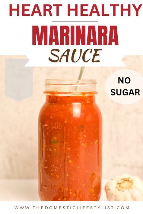 Sugar free heart healthy marinara sauce Perfect for your next pizza or pasta recipe. Sugar Free Marinara Sauce, Healthy Marinara Sauce, Homemade Marinara, Spaghetti Sauce, Marinara Sauce, Pizza Pasta, Clean Ingredients, Pasta Recipe, Marinara