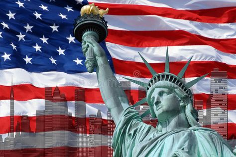 United States Aesthetic, New York Flag, Statue Liberty, Liberty Tattoo, Americana Aesthetic, Leave It To Beaver, Liberty Island, American Flag Eagle, Background Powerpoint