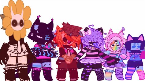 Weirdcore Gacha Oc, Weirdcore Gacha, Gacha Hacks, Weird Core, Object Heads, Gacha Ocs, Do Cute, Dreamcore Weirdcore, Club Outfit Ideas