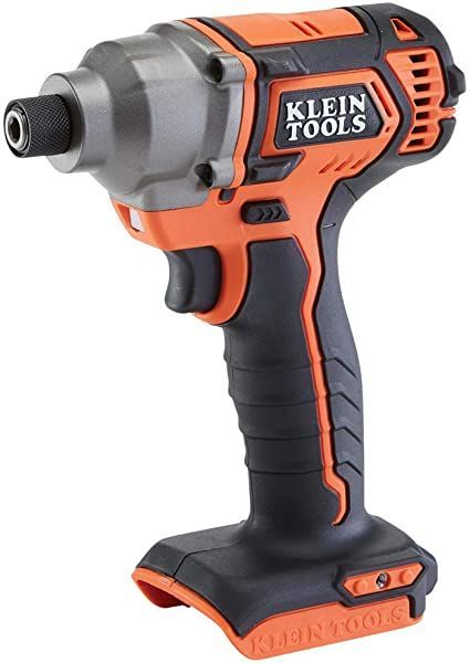 Klein Tools BAT20CD 20V Battery-Operated 1/4-Inch Impact Driver, Compact Design for Excellent Control in Tight Spaces (Tool Only) Metal And Concrete, Klein Tools, Impact Driver, Power Drill, Wood Metal, Battery Operated, Compact Design, 4 Inch, Drive