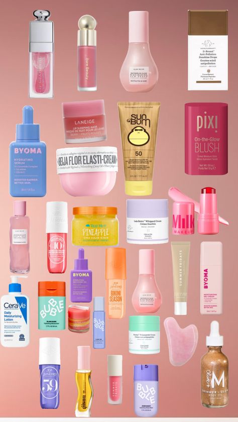 #myfirstshuffle #skincare #makeup #preppy Preppy Skin Care Routine, Skin Care And Makeup Products, Preppy Skincare And Makeup, Preppy Makeup Products, Skin Care Preppy, Preppy Perfume, Skincare Pictures, Preppy Skincare Products, Cardboard Skincare