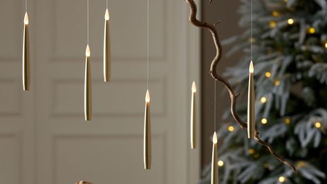 Hanging Floating Candles, Hanging Candles Christmas, Floating Candles Decor, Floating Candle Decorations, Floating Candles Halloween, Fall And Halloween Decor, Halloween And Fall, Party Planners, Interior Design Advice