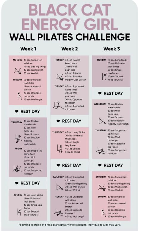 Types Of Exercise, Wall Pilates, Pilates Challenge, Wall Sits, Workout Posters, Printable Workouts, Challenge Week, Posters Printable, Bingo