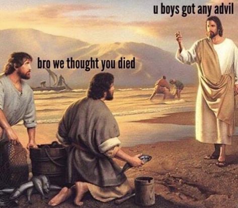 Weekend Meme, Jesus Meme, Jesus Memes, Christian Jokes, Easter Humor, Jesus Pictures, Popular Memes, Funny Posts, Dankest Memes