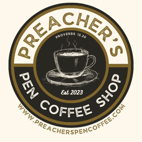 Have you checked out Preacher's Pen Coffee?

#coffee #Coffeelover #coffeetalk #coffeecup Turkish Coffee Machine, Cafe Website, Pocket Coffee, Iced Coffee Maker, World Logo, Protein Coffee, Coffee Supplies, Vietnamese Coffee, Coffee Varieties