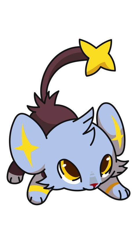 Shinx Art, Pokemon Shinx, Blue Pokemon, Fanart Pokemon, Baby Pokemon, Pokemon Painting, Pokemon T, Pokemon Blue, Iphone Theme