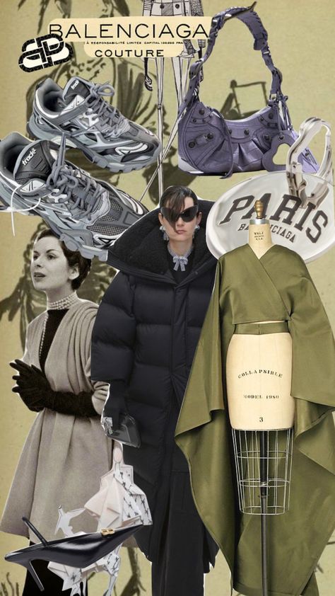 Fashion Management Aesthetic, Balenciaga Aesthetic Vintage, Balenciaga Aesthetic Wallpaper, Balenciaga Aesthetic Outfit, Balenciaga Moodboard, Balenciaga Aesthetic, Vintage Moodboard, Balenciaga Fashion, Management Styles