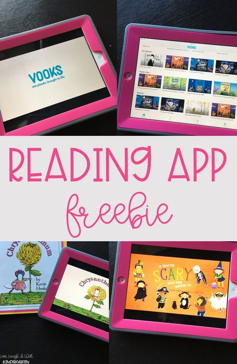 Vooks is an app with a library full of animated children's books!  Each book highlights each words as it reads.  This is a perfect app to use in your reading centers! The perfect listening center because your students are hearing and seeing the words as they are read.  No ads and right now they are offering a FREE YEAR! Listening Center Preschool, Preschool Reading Center, Listening Center, Reading Center, Preschool Reading, Listening Comprehension, Teaching Techniques, Kindergarten Centers, Teaching Ela