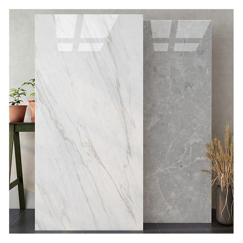 White Marble Floor Tiles, Ceramic Tiles Floor, Marble Porcelain Tile, Grey Marble Tile, Tiles Floor, Marble Tile Floor, Tile Ceramic, Marble Flooring, Large Format Tile