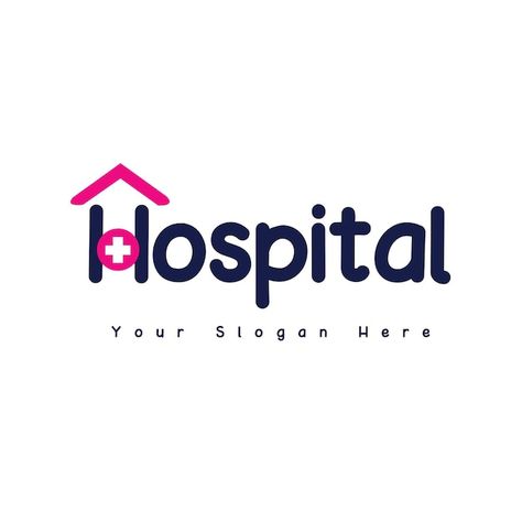 Free hospital name logo template | Premium Vector #Freepik #vector #healthcare #hospital #medical #logo Logo Hospital, Hospital Logo, Medical Logo, Logo Psd, Technology Icon, Card Banner, Presentation Template Free, Poster Invitation, Name Logo