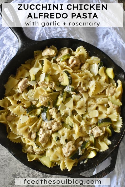 Alfredo Pasta Recipes, Light Alfredo Sauce, Chicken Zucchini Recipes, Chicken Zucchini Pasta, Zucchini Alfredo, Chicken Alfredo Fettuccine Recipe, Zucchini Chicken, Zucchini Pasta Recipes, Summer Dinner Ideas