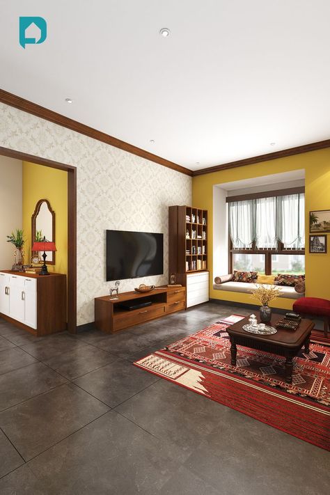 Living Room Designs Indian Traditional, Home Interior Design Indian Traditional, Indian Living Room Design, Indian Living Room, Home Interior Design Ideas, India Home Decor, Indian Home Design, Indian Home Interior, Hall Interior