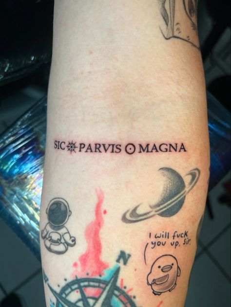 Sic Parvis Magna Tattoo Men, Uncharted 4 Tattoo, Capybara Slay, Uncharted Tattoo, Uncharted Poster, Uncharted Movie Wallpapers, Emma Tattoo, Uncharted Artwork, Nana Tattoo