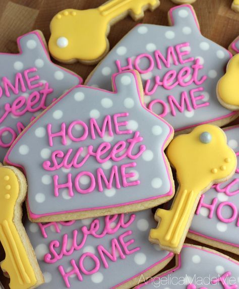 House Party Ideas, Housewarming Party Themes, Housewarming Party Favors, Housewarming Party Decorations, House Cookies, House Party Decorations, Cute Little Houses, Cupcakes Decorados, Creative Cookies