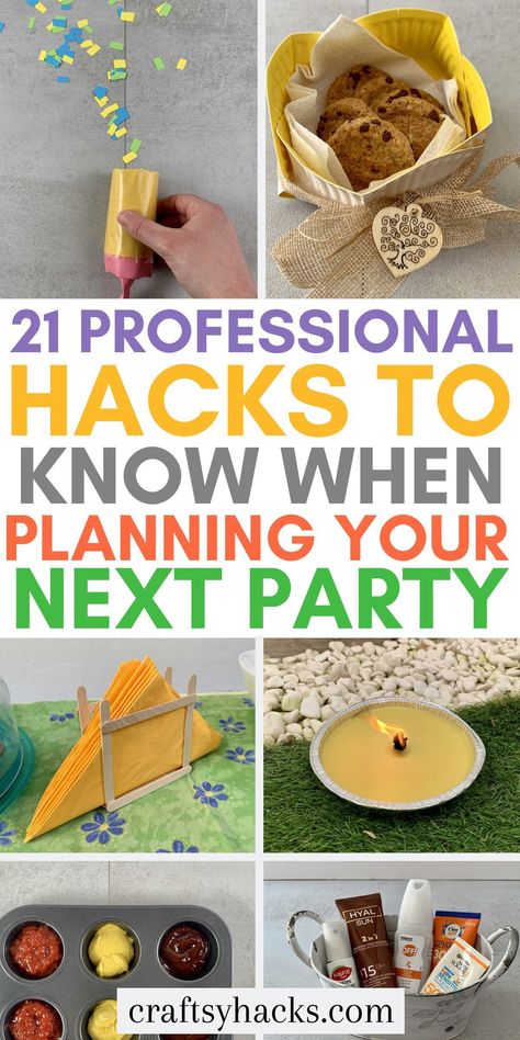 Backyard Party Hacks, Hosting Outdoor Party Tips, Party Tips And Tricks, Outdoor Hosting Ideas, Party Hosting Tips, Party Hacks Outdoor, Party Decor Hacks, Party Decorating Hacks, Party Organization Ideas